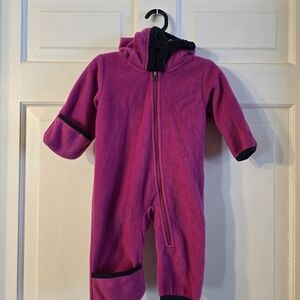 Columbia Fuchsia Kids One Piece Footie